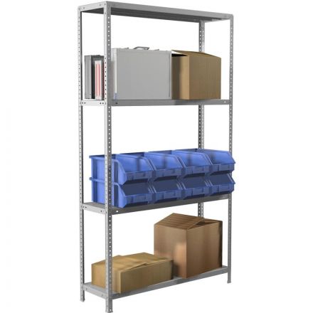 Стеллаж медицинский Практик СТМ MS (4 полки, 1000х400х1850 мм)