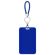 Бейдж вертикальный (85х54 мм), петля с карабином, СЛАЙДЕР, синий, BRAUBERG EXTRA, 238836