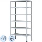 Стеллаж металлический P_МС-236/500 с 6-ю полками 1000х300х2000