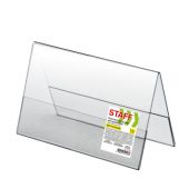 Подставка настольная для презентаций 210х150 мм (домик), двусторонняя, ПЭТ, STAFF, 291390