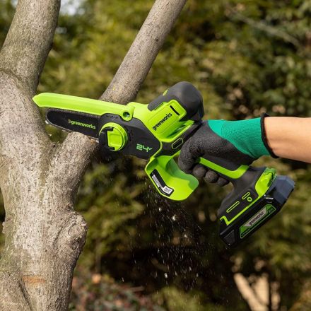 Пила цепная аккумуляторная мини Greenworks, 24V без АКБ и ЗУ (2008207)