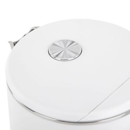 Чайник с двойными стенками, терморегулятором и дисплеем BRASSON (БРАССОН) KT-264, 1,5 л, 2200 Вт, 7 температурных режимов, белый, 455193