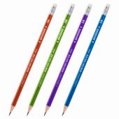 Карандаш чернографитный ЮНЛАНДИЯ "МЕТАЛЛИК", 1 шт., HB, с ластиком, корпус ассорти, 181764 Карандаш чернографитный ЮНЛАНДИЯ "МЕТАЛЛИК", 1 шт., HB, с ластиком, корпус ассорти, 181764