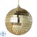 Шар новогодний подвесной Золотой Блеск 8x8x8см 89186 Шар новогодний подвесной Золотой Блеск 8x8x8см 89186