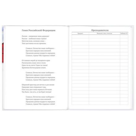 Дневник 5-11 класс 48 л., твердый, BRAUBERG, глянцевая ламинация, с подсказом, "Символика 2", 106067