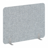 R-line soft Перегородки на металлических опорах на фетровых подпятниках AP.F-160-120 Romeo 13/Серый металл 1600*18*1200