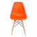 Стул CINDY (EAMES) (mod. 001) дерево бук/металл/сиденье пластик, 51x46x82см, оранжевый/orange