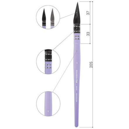 Кисть художественная профессиональная, белка, микс, круглая, №10, BRAUBERG ART CLASSIC, 200954 Кисть художественная профессиональная, белка, микс, круглая, №10, BRAUBERG ART CLASSIC, 200954