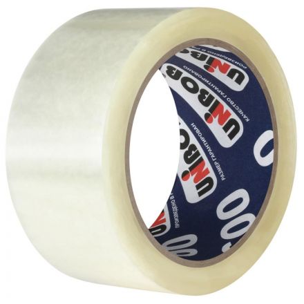 Клейкая лента упаковочная Unibob прозрачная 48 мм x 66 м толщина 40 мкм