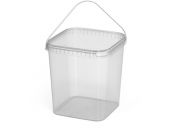 ВЕДРО КВАДРАТНОЕ 5,7л ВК-6 бесцветное