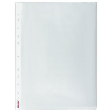 Папки-файлы перфорированные А4+ ОФИСМАГ, КОМПЛЕКТ 50 шт., гладкие, ПЛОТНЫЕ, 70 мкм, 224602