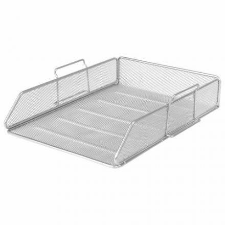 Лоток горизонтальный металлический для бумаг BRAUBERG "Germanium", А4 (260х337х77 мм), серебристый, 231955 Лоток горизонтальный металлический для бумаг BRAUBERG "Germanium", А4 (260х337х77 мм), серебристый, 231955