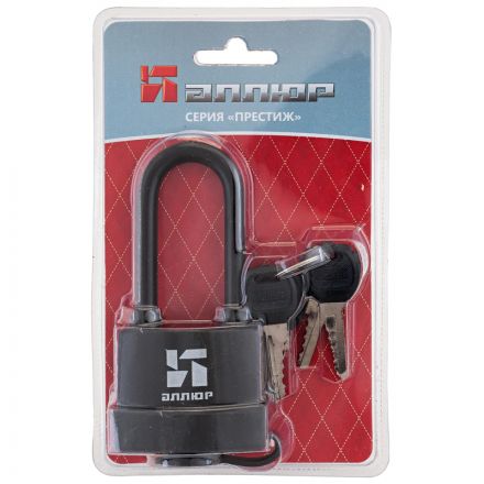 Замок навесной всепог_УЗК Аллюр ВС1Ч-375ПД (58xd=8,5x62,5)чуг.чер(дл.д/6кл)