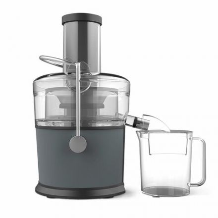 Соковыжималка BQ (БИ-КЬЮ) J1008, 1200 Вт, стакан 1,1 л, емкость жмыха 0,9 л, металл, серый, 86196937