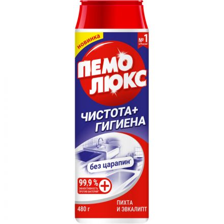 Универсальное чистящее средство ПЕМОЛЮКС порошок Чистота + Гигиена 480г Универсальное чистящее средство ПЕМОЛЮКС порошок Чистота + Гигиена 480г