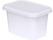 Контейнер п/п 0,4мл. прямоугольный, под запайку, с белой крышкой цв. белый