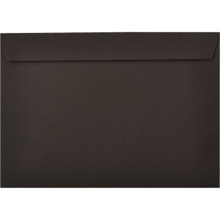 Конверт С5 из цв.бум,120г/м2 с отрыв.лентой ,черный,10 шт./уп