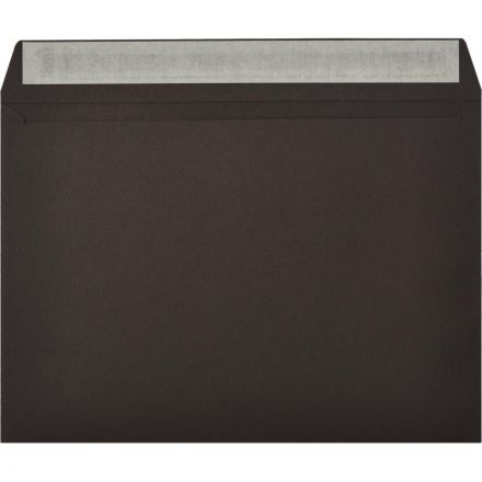 Конверт С5 из цв.бум,120г/м2 с отрыв.лентой ,черный,10 шт./уп