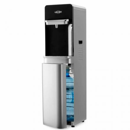 Кулер для воды VATTEN L06NK, напольный, НАГРЕВ/ОХЛАЖДЕНИЕ КОМПРЕССОР, бутыль снизу, 1 кран, сенсорное управление, серебристый, УТ-00001461