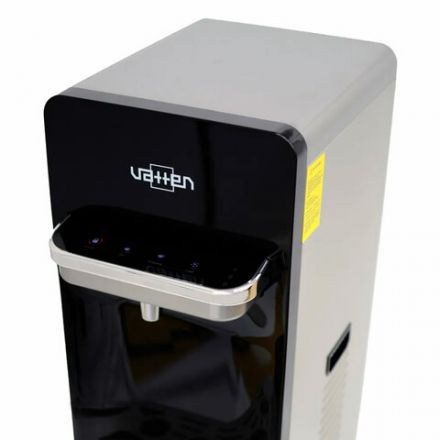 Кулер для воды VATTEN L06NK, напольный, НАГРЕВ/ОХЛАЖДЕНИЕ КОМПРЕССОР, бутыль снизу, 1 кран, сенсорное управление, серебристый, УТ-00001461