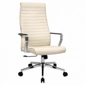 Кресло BRABIX PREMIUM "Solo EX-730", алюминий, хром, экокожа, бежевое, 532937