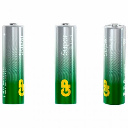 Батарейки КОМПЛЕКТ 40 шт., GP Super G-Tech, AA (LR6,15А), алкалиновые, пальчиковые, 15AA21-2CRSWC40