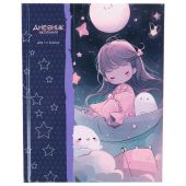 Дневник 1-4 класс 48 л., твердый, ЮНЛАНДИЯ, глянцевая ламинация, с подсказом, "Сказочный сон", 106828