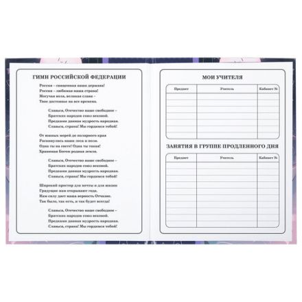 Дневник 1-4 класс 48 л., твердый, ЮНЛАНДИЯ, глянцевая ламинация, с подсказом, "Сказочный сон", 106828