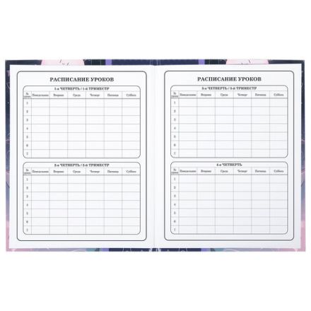 Дневник 1-4 класс 48 л., твердый, ЮНЛАНДИЯ, глянцевая ламинация, с подсказом, "Сказочный сон", 106828