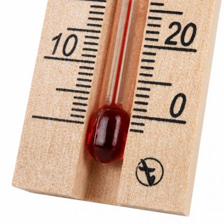 Термометр комнатный, "ДЕРЕВЯННЫЙ", диапазон: от 0 до +50 °C, ПТЗ, ТБ-206