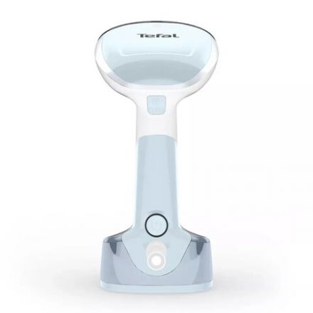 Отпариватель ручной TEFAL DT3041E1, 1300 Вт, пар 20 г/мин, резервуар 0.12 л, 1 режим, белый/голубой, 1830008776