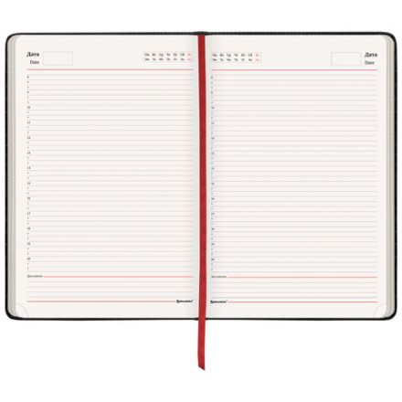 Ежедневник недатированный БОЛЬШОЙ ФОРМАТ 210х297 мм А4, BRAUBERG "Office", 160 л., черный, 113285