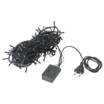 Электрогирлянда-нить комнатная "Стандарт" 10 м, 200 LED, мультицветная 220 V, контроллер, ЗОЛОТАЯ СКАЗКА, 591100