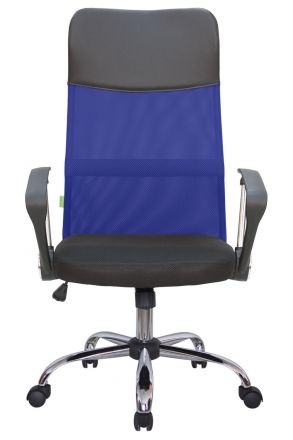 Кресло Smart RCH 8074 Чёрная ткань/Синяя сетка