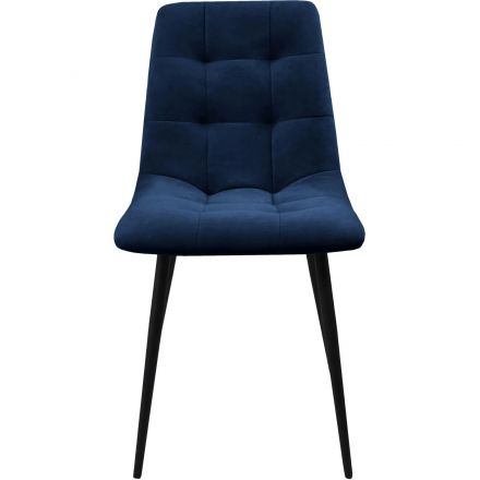 Стул GL_Риполи ЭМАЛЬ ЧЕРНЫЙ МУАР Catania Dark Blue/темно-синий