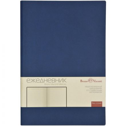 Ежедневник недатированный А5 Mercury темно-синий 272 стр. 3-435/08
