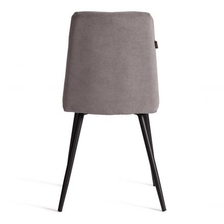 Стул обеденный Asti (2 шт. в упаковке) TREND, велюр, серый/чёрный, 29 Стул обеденный Asti (2 шт. в упаковке) TREND, велюр, серый/чёрный, 29