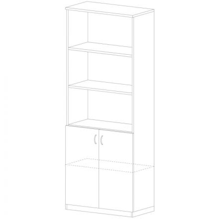 Шкаф PT Арго   полузакрытый А-310 Н бук 108831