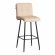 Барный стул  Medeo/Медео экокожа , бежевый, 45х56х113 см