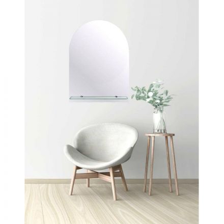 Зеркало МГЛ_ настенное ЭКО-27 (400x540) безрамное, 1 полка