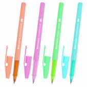 Ручка шариковая РОССИЯ "PATRIOT PASTEL", СИНЯЯ, корпус ассорти, 0,7 мм, линия письма 0,35 мм, BRAUBERG, 143967