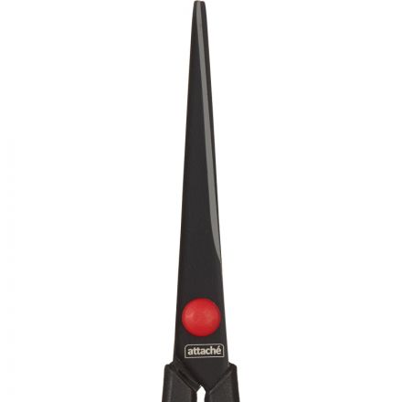 Ножницы Attache 170 мм с пласт. прорезин. ручками, тефл.покр.цв.черн/красн