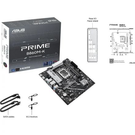Материнская плата Asus PRIME B860M-K s1851 Intel B860 2xDDR5 mATX