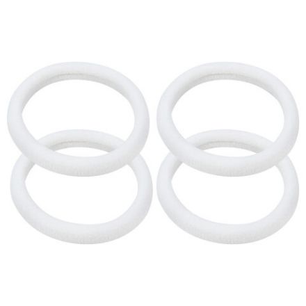 Набор для волос 6 шт.: 2 банта на заколке, 4 резинки, белый, MONTE VITA (МОНТЕ ВИТА), 457116