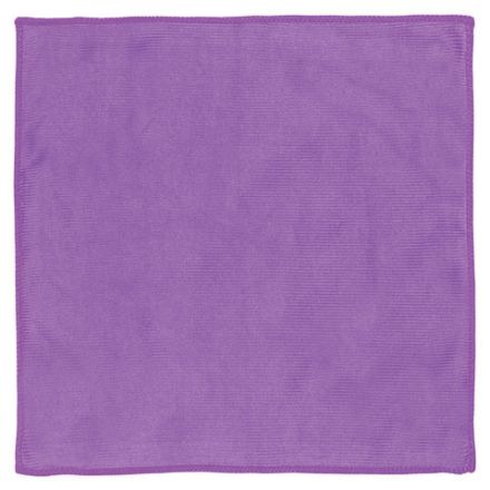 Салфетка из МИКРОФИБРЫ для стекла и оптики 30х30 см, фиолетовая, 250 г/м2, ОФИСМАГ, 601260