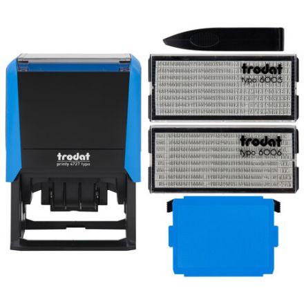 Датер самонаборный 6 строк+дата, оттиск 60х40 мм, синий, TRODAT 4727 Bank, КАССЫ В КОМПЛЕКТЕ, 188551 Датер самонаборный 6 строк+дата, оттиск 60х40 мм, синий, TRODAT 4727 Bank, КАССЫ В КОМПЛЕКТЕ, 188551