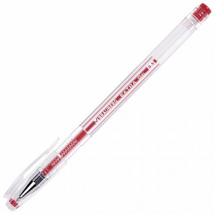 Ручки гелевые BRAUBERG "EXTRA", НАБОР 4 ЦВЕТА, узел 0,5 мм, линия 0,35 мм, 143905