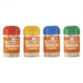 Зубочистки бамбук., PATERRA, 200 шт. в пластиковой баночке, (401-623)