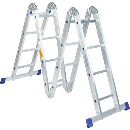 Лестница шарнирная алюминиевая 4х4 ступени Комус      