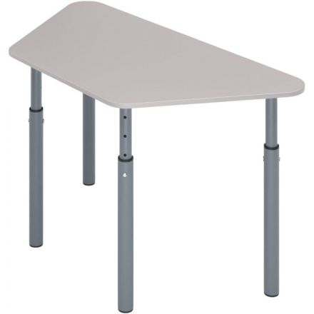 Стол MET_ученический Комус Мебель трапеция 3-7рг.на кр.оп.серый/сер Стол MET_ученический Комус Мебель трапеция 3-7рг.на кр.оп.серый/сер